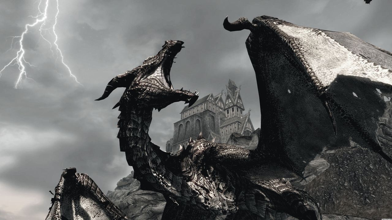 Игрок в Skyrim женится на настоящем драконе благодаря модификации, придавая 